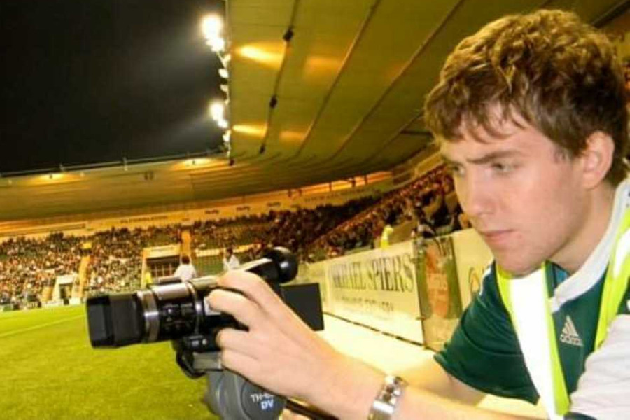 James as cameraman